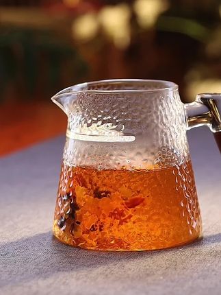 客从远方来,当以茶相待#公道杯 #高档泡茶壶玻璃 #煮茶壶 #茶生活 #玻璃茶具