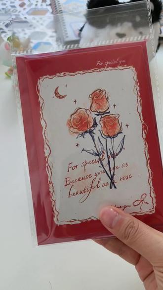 这个是真的会心动#情人节贺卡 #情人节礼物 #玫瑰花 #立体花朵贺卡