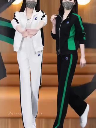 2025休闲时尚套装女时髦半拉链卫衣春秋新款洋气减龄运动服两件套 ... #时尚穿搭 #气质穿搭 #气质女神 #街拍穿搭 #抖音上热门