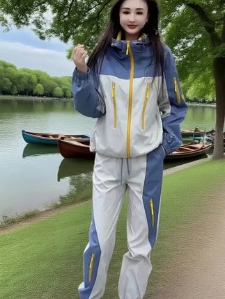 2025春季新款时尚套装女宽松大码气质显瘦网红高档洋气高级两件套#穿搭分享 #运动穿搭