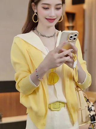 时髦撞色假两件毛衣连帽织衫女冬季洋气长袖设计感上衣外套A-02#穿搭 #时尚穿搭 #减龄穿搭#女装 #新款分享 @DOU+上热门 @巨量千川 08-31