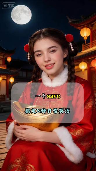 一个save搞定N种日常英语#英语 #英语口语 #英语启蒙 #英语学习 #英语听力