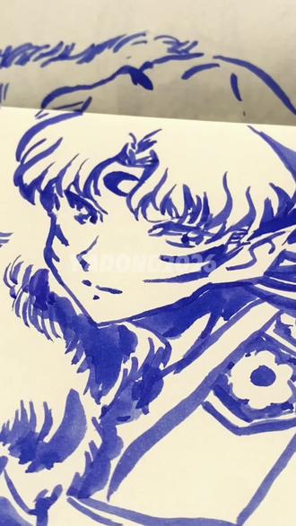 每日一画,今天是犬夜叉杀生丸!有人看吗? #真实生活分享计划 #犬夜叉 #杀生丸 #手绘 #抖音创作者激励计划