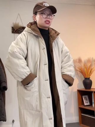 双面穿加厚保暖棉服来啦 #福利款 #冬日穿搭