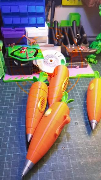 胡萝卜录音笔#亲子手工制作 #亲手制作 #三d打印#模型 #手工制作