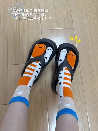 谁能拒绝这么可爱的鳗鱼袜呀? #分指袜#鳗鱼袜#可爱#袜子推荐