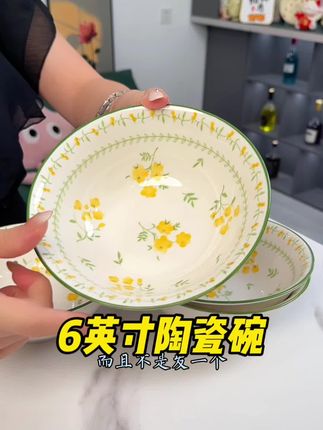 #爱了爱了 到手一套4只才9.99#这也太好看了 #轻奢餐具 #陶瓷碗