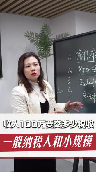 一百万销售额要交多少税?#纳税#财税#财务顾问#财税外包#财税咨询