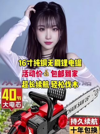 #16寸纯铜无刷锂电锯