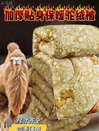 🔆冬日抗寒神器,非加厚驼绒被莫属🐫 哇哦😍~这款加厚保暖驼绒被,磨毛面料触感细腻柔软,透气性极佳,舒适度爆表!缝制工艺精细,确保不起球不结团,填充均匀饱满,轻盈蓬松,吸湿透气性能一流,堪称被窝中的魔法毯!拥有它,就像沉浸在云朵☁️般的温柔怀抱中,让冬日也能温暖如春日般宜人! #好物推荐分享 #必备好物 #被子 #驼绒被#好物推荐 @DOU+上热门@抖加🔥上热门🔥dou+🔥热点宝 @抖音【上热门】🔥 @DOU+小助手