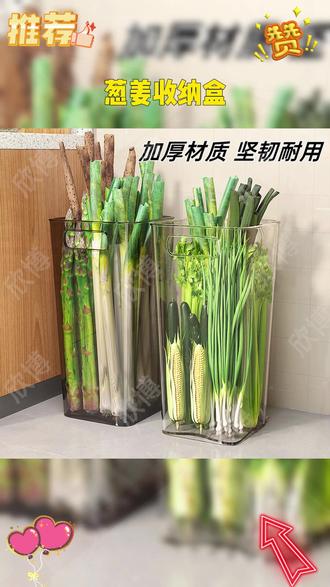淮山,山药,大葱,莴苣等等长条形的蔬菜终于有专门的收纳桶了,不占空间还不会搞的到处都是泥巴,太好用了 #厨房好物 #蔬菜收纳 #蔬菜置物架