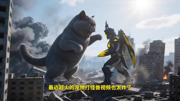 全网都在做!宠物打怪兽 AI 视频教程 家里有宠物的一定要试这个!AI 生成宠物打怪兽高光片段腾空、挥爪、怒吼,每一帧都帅到循环操作超简单,手机就能搞定让你家毛孩子 C 位出道。
#即梦AI #萌宠 #怪兽 #AI教程 #萌宠成精了