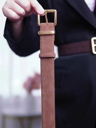 皮带女士真皮绒面牛皮高级感百搭复古配牛仔裤外套大衣宽腰带腰封#种草好物 #皮带 #腰带控 #时尚穿搭 #潮流穿搭
