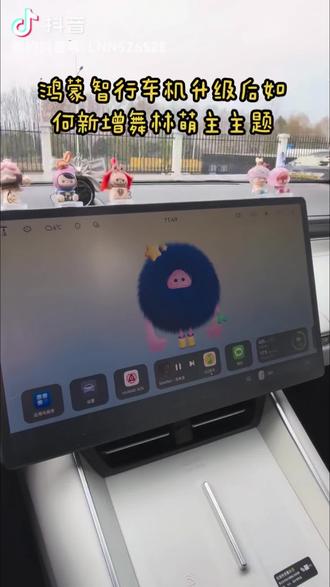 毛球主题你拥有了吗#鸿蒙智行#ADS4.1#智界 #舞林萌主 #华为