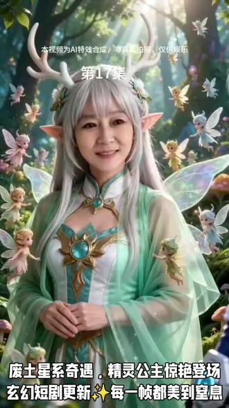 银发如瀑,鹿角轻栖,精灵之森低语千年梦境✨
winged fairies环绕,心随光尘起舞~
#AI封面 #幻想少女