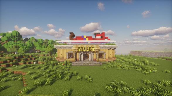 【建筑教学】超好看的鹦鹉之家!快和你的朋友学起来 #我的世界 #MC #我的世界建筑 #创作者扶持计划