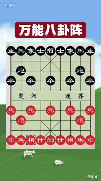 象棋新手万能八卦阵,学会速胜对方#象棋 #象棋布局 #上热搜
