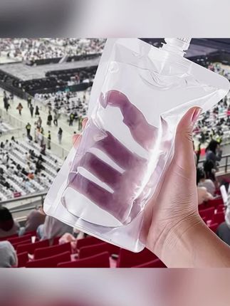 户外音乐节专用水袋演唱会便携软装水袋大容量喝水袋#水袋#饮料袋#软水袋#密封袋子#音乐节水袋