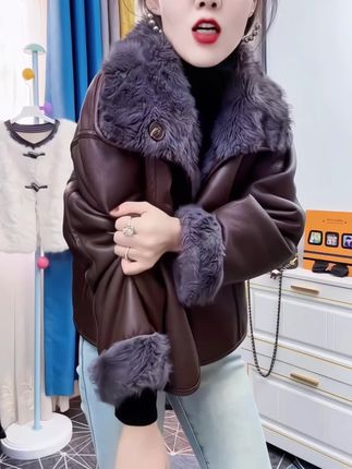 【简沐专属】小湖羊双面双穿女士休闲轻奢翻领外套#外套穿搭#外套分享 #高级感穿搭 #优雅时尚气质穿搭
