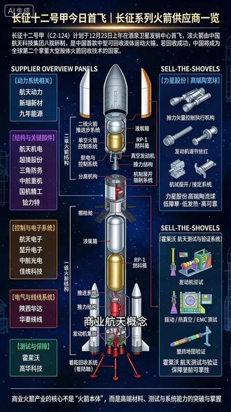 商业航天概念
各子行业的投资逻辑可总结为:
①航天防务:短期内导弹与智能弹药行业有望迎来恢复性快速增长:中长期看行业高景气周期有望维持到2027年。建议低成本化优势、数量规模与总产值规模优势、批产型号配套与研发型号配套以及高价值分系统四个维度去挖掘投资机会。
②航天发射:随着卫星发射需求的空前增加,“液体+可复用”火箭或将成为下一阶段我国航天发射的市场焦点,建议关注已实现规模化发射、参与核心环节配套、以及测运控领域中的企业。
③卫星制造:产业有望摆脱传统项目制,迎来大批量生产阶段,关注具有批产能力,低成本及产业化能力,以及在星间链路、新型电推进、卫星网络安全防护等新兴领域布局的企业
4)卫星通信:卫星互联网应用有望成为产业发展新动能,整体市场增速有望迎来历史提速拐点,关注低轨卫星互联网正式建设时间节奏、航空与海洋卫星互联网应用、手机直连卫星应用、6G建设等方向。
⑤卫星导航:关注产业链上游的龙头企业、中游的传统龙头企业和拓展新兴领域(如自动驾驶)的企业,以及下游布局高精度导航市场和“卫星导遥+”的企业。
⑥卫星遥感:整体短期仍将处于朝阳高速发展阶段,高景气下的业绩持续性意义凸显,关注客户多元化、收入结构均衡具有稀缺属性的遥感数据源的企业