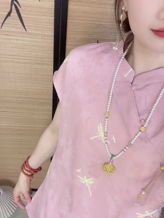 30岁➕第一次尝试新中式风格~,#夏季穿搭 #中式服装 #国风古韵 #复古风穿搭 #棉麻复古文艺