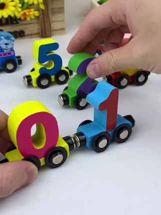 磁力数字小火车数字小火车#益智玩具 #儿童玩具 #动手动脑 #数字