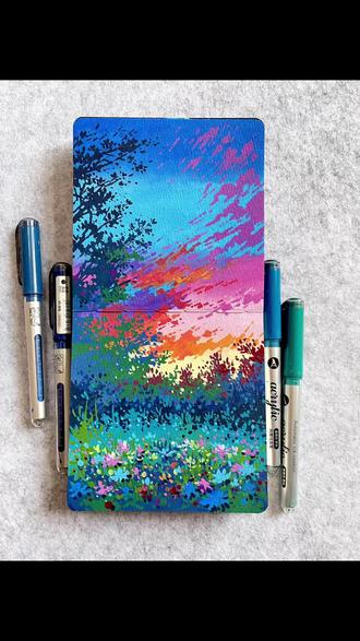 暮野繁花|丙烯马克笔风景画 • 过程色号
‼️绘画素材来源于网络
📄纸张:轻听文创小方本12cmX12cm全棉中粗纹
🖌️画笔:掌握168色
#丙烯马克笔 #丙烯马克笔风景#翻翻乐画画本 #跟着抖音学画画 #画画使我快乐
