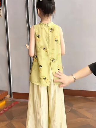 #高品质童装#女童国风套装#谁穿谁好看#我要上热门