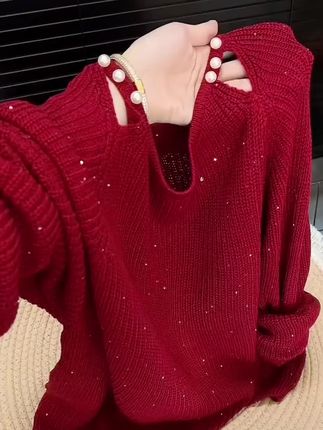 #长袖上衣 #针织衫 #百搭针织衫