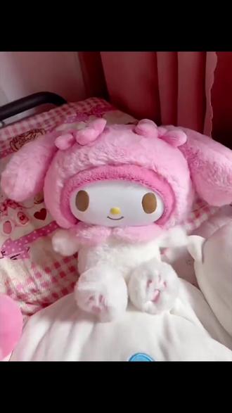 【官方正品】超萌美乐蒂三俪欧家族毛绒玩偶美美发声会动公仔美乐蒂#美乐蒂玩偶 #可爱公仔 #发声玩具 #毛绒玩偶 #三俪欧家族