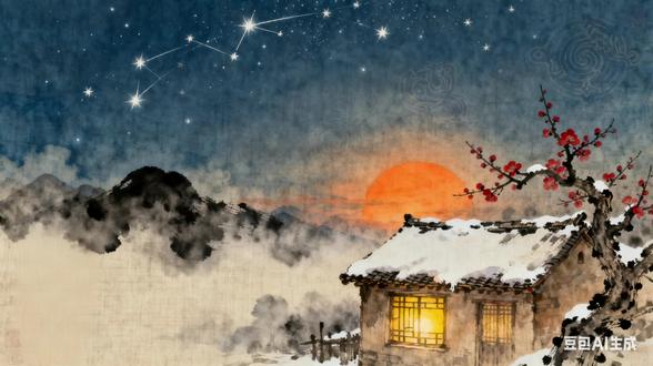 唐诗《田家元日》
作者:孟浩然