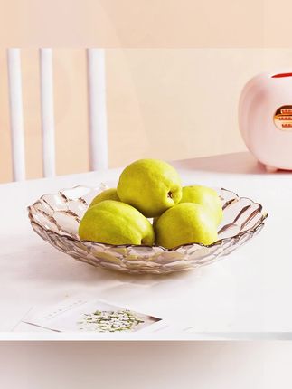 诠释爱无铅水晶玻璃水果盘 现代客厅创意家用茶几零食坚果盘#水果盘 #玻璃水果盘 #零食盘 #创意水果盘