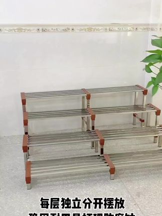 不锈钢组合花架 源头工厂现货现发,易安装可拆卸稳固耐用#强烈推荐 #花架#不锈钢多层组合花架#强烈推荐