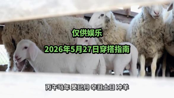 2026年5月27日,辛丑土日,土生金,五行金被当日五行生,寓意当天易得助力(贵人、机会)。白色属于金,金主肃,代表清净和决断。白色能帮助人们保持纯洁和清新的心态,增强决断力和独立性。#内容仅供娱乐 #每日穿搭 #每日运势 #提升运势 #内容仅供参考