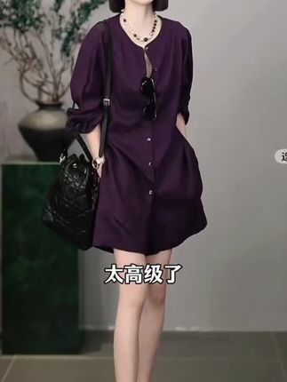 溶溶【星鸢紫述】RONGRONG 100亚麻日系极简慵懒风轻薄套装W-Z0371#高端大气 #穿出高级感 #高贵优雅 #精致女人必备