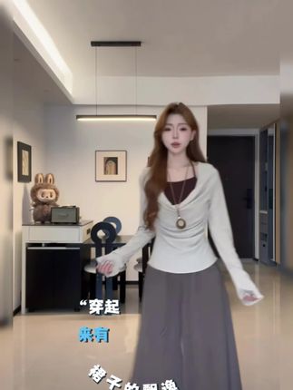 秋季软糯糯米裙裤女2025年新款高腰垂感宽松慵懒小个子百搭阔 秋季软糯糯米裙裤女2025年新款高腰垂感宽松慵懒小个子百搭阔腿裤#穿搭分享 #辣妹穿搭 #气质美女穿搭 #女神穿搭 #高级感穿搭 @DOU+小助手 @抖音小助手 @DOU+上热门 @抖加🔥上热门🔥dou+🔥热点宝