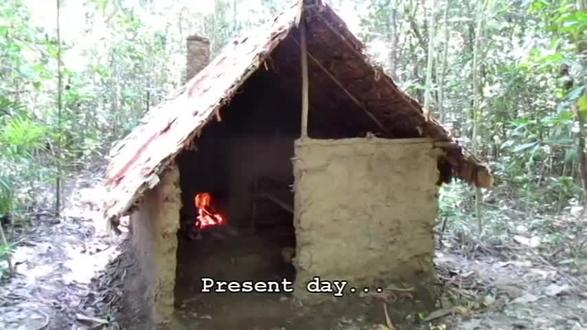 第六集:制作石锛伐木效率更高#野外生存技能