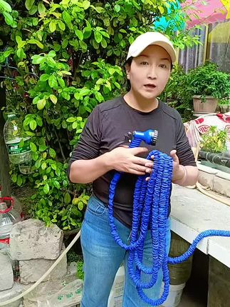 拉萨发货西藏包邮家用浇花3倍伸缩洗车水枪可防冻高压水管多功能