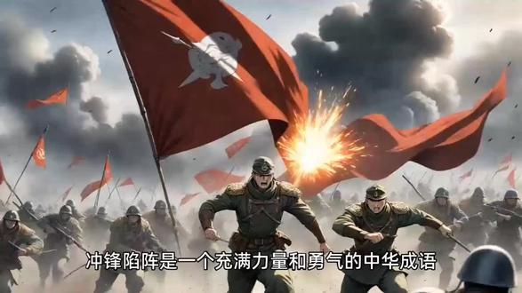 中华成语 ,冲锋陷阵。
Ai形成仅供参考。