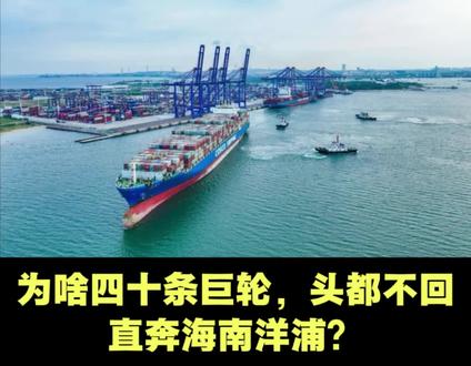 为啥四十条巨轮,头都不回,
直奔海南洋浦?#洋浦港 #新加坡港口 #海南自贸港 #马六甲困局 #航运物流