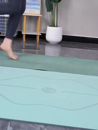瑜伽垫加大加宽双人超大加厚垫2024新款专业防滑减震健身垫家用女#瑜伽垫 #瑜伽 #健身