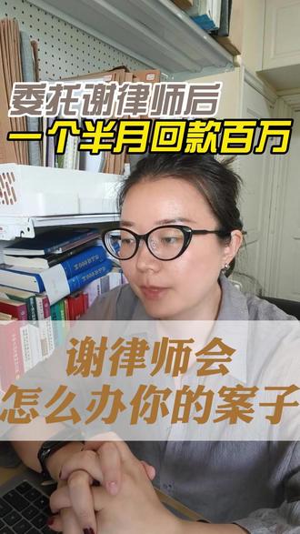 一个半月回款百万,谢 律 师会怎么办理你的案子 一个半月回款百万,谢 律 师会怎么办理你的案子