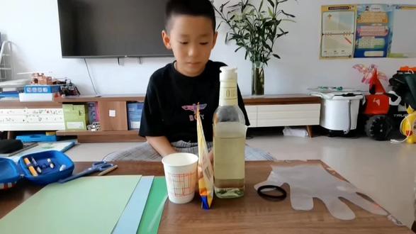 科学小实验《孔雀开屏》#科学小实验 #动手能力