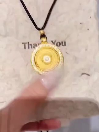 铜合金吊坠 【精工版】万福八宝罗盘项链女古法传承吊坠福牌毛衣链