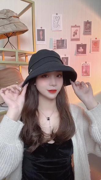 2025新款春夏渔夫帽女夏季百搭遮阳帽遮脸时尚防晒帽卷边太阳