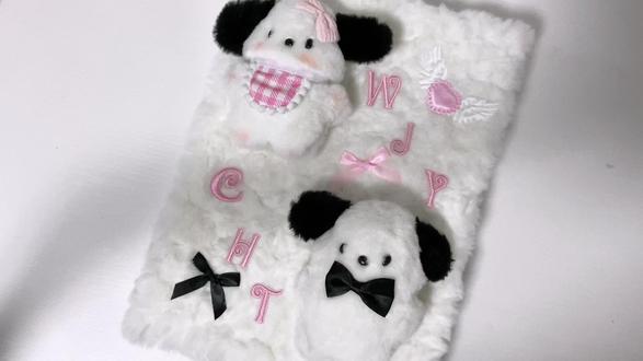 8k黑粉线条小狗立体书翻翻看#手工diy #手作diy #立体书 #给爱的人做一本立体书 #情侣礼物