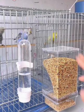 鸟用饮水器自动下料喂食器玄凤鹦鹉鸟水杯鸟笼外挂式养鸟用品JGX#饮水器 #饮水器推荐 #鸟用饮水器 #鸟用饮水器自动喂食 #鸟用饮水器推荐