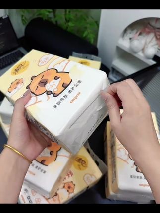 我也不想买啊,可是它真的太划算了!还是清风大品牌的,一箱整整十大提,每提都有两百五十抽,而且还是卡皮巴拉的联名款。#清风抽纸 #悬挂式抽纸 #卡皮巴拉