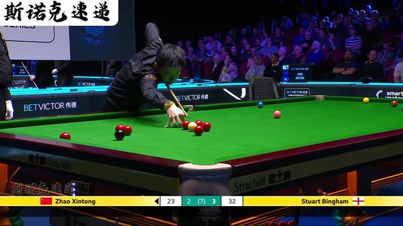 斯诺克威尔士公开赛让人意难平的一球,也让赵心童说出了心里话 #斯诺克 #赵心童 #台球