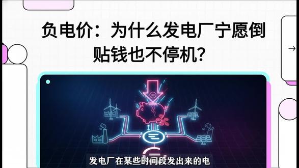 多地出现“负电价”,既然卖电“不挣钱”,为何电厂不愿停机? #售电公司#售电#财经#电力市场化交易#新能源